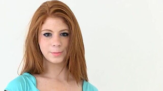 Cute Amateur Redhead Teen At Casting