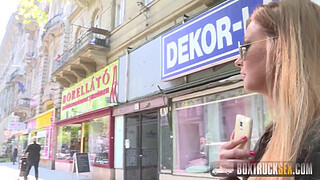 Lesbian seduces straight girl in public - Massage Gone Wild at BoxTruckSex