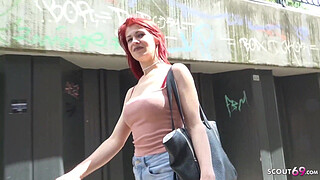 GERMAN SCOUT - Redhead Teen Jenny Fuck at Casting