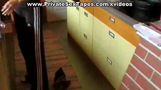 My girlfriend amateur opens mouth for lavish cumshot