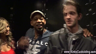 Wife mocks cuckold loser