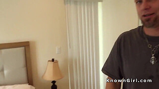 Horny couple filming amateur homemade sex