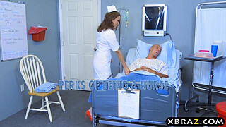 Big ass nurse beauty Lily Love rides patients big dick