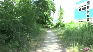 GERMAN SCOUT - BIG ASS BBW MATURE TALK TO FUCK AT STREET CASTING