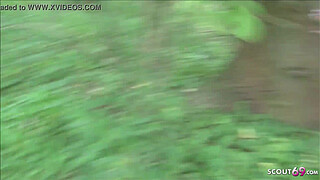 German MILF Sina Velvet Deep Interracial Outdoor Fuck