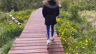 I wanna fuck so my man catches me in front of an ice cream parlor during a visit