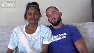 Super Hairy JACKED Italian Jersey Shore Meathead Gets Interracial Ebony