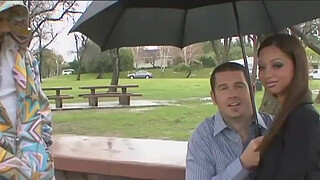 Really cute wife Angel Cummings takes big black dick