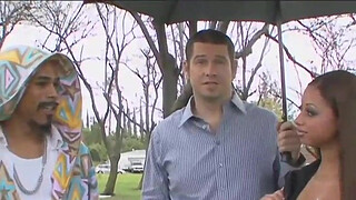 Really cute wife Angel Cummings takes big black dick