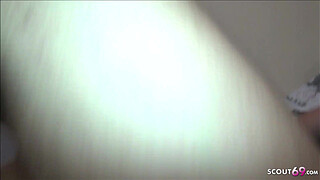 Cute German Teen Helena at Real Amateur Gangbang