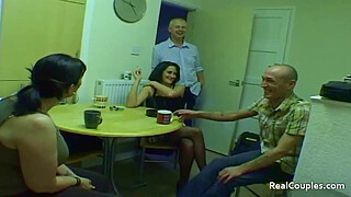 Mature couples talk about swinging lifestyle