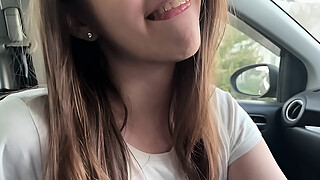 I gave a ride to a student and fucked her in the car