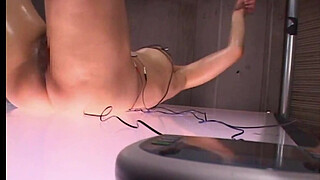 Japanese electro bdsm and extreme asian bondage of punished oriental slaveslut