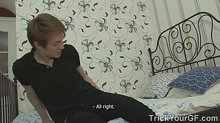 Trick Your GF - Interracial slurping fuck for r. Alina teen porn