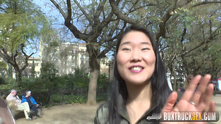 Hot Sicilia Surprises Tourist Katana with Public Lesbian Sex