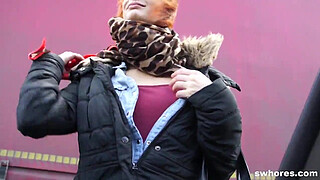 Redhead anorexic punker street whore sucking cock really good