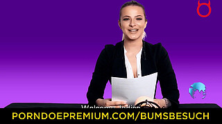 BUMS BESUCH - Hot ebony porn star Josy Black rides cock and blows German amateur