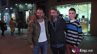 A lesbian babe, a Gay dude and Jordi Enp have a threesome together