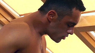 Sabrina fucking in a chair wearing sexy stockings