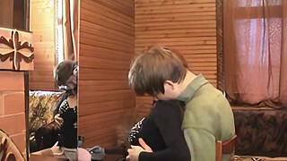 Russian step Mom And Son's friend