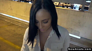 Busty girlfriend amateur anal porn POV