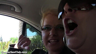 Hot Group Sex with 3 Horny Cougar MILFs!