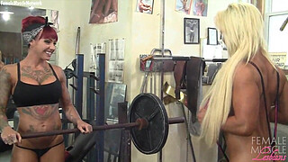 Female Bodybuilder Lesbians Tattoos and Tits