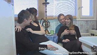 Four teens enjoy hot fucking Zhenia, Marry Dream