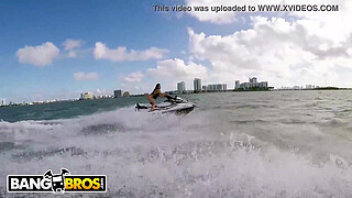 BANGBROS - Big Ass Latina Babe Kelsi Monroe Rides A Water Craft And A Cock In Public