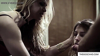 Handicap teen fucked by older couple