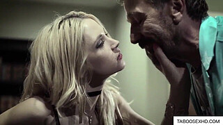 Handicap teen fucked by older couple