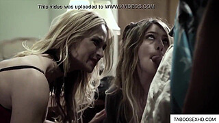 Handicap teen fucked by older couple