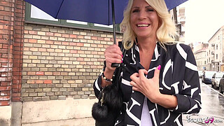GERMAN SCOUT - Bombshell MILF Tiffany tricked to Fuck at real Pick up Street Casting