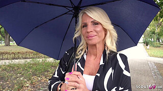 GERMAN SCOUT - Bombshell MILF Tiffany tricked to Fuck at real Pick up Street Casting