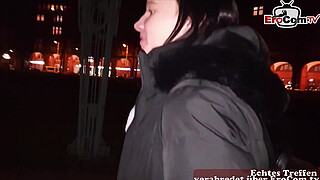 young german amateur teen slut pick up and private fuck at her home