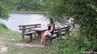 18yr old GERMAN TEEN EMMA caught Public and Seduce to Fuck