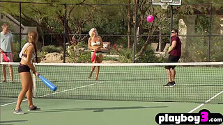 Sexy swinger couple enjoys fucking with other couples