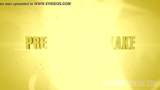 Premium Bukkake - Victoria swallows 81 huge mouthful cum loads