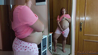 Pregnant step Sister Caught Resting Her Naked With A Huge Dick And Fucked Him While Parents Are In The Next Room.