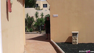 GERMAN MILF SEDUCE to FUCK directly from Pool in Holiday