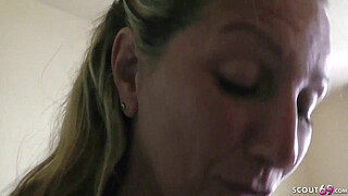 GERMAN MILF SEDUCE to FUCK directly from Pool in Holiday