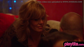 Clueless husband finds his wife at a swinger club