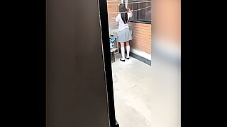 I Fucked my Cute Neighbor College Girl After Washing Clothes ! Real Homemade Video! Amateur Sex!