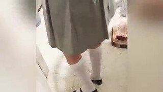 I Fucked my Cute Neighbor College Girl After Washing Clothes ! Real Homemade Video! Amateur Sex!