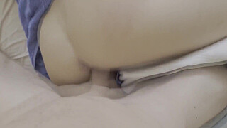 I Cum in my step Sister's Hole as soon as she got out of the shower, and as a bonus I jerked off her pussy