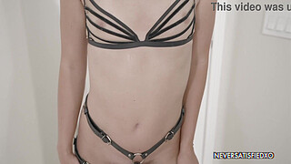 hotwife blacked by bbc bull strap on pegging submissive chastity hubby while getting fucked light bi