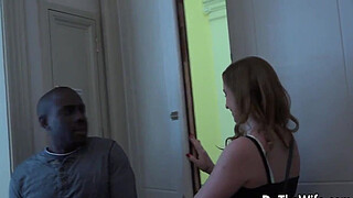 Wife Chrissy Curves takes BBC anally while husband eats cum