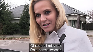 Public Agent Desperate MILF Black Canary Fucks for a Job