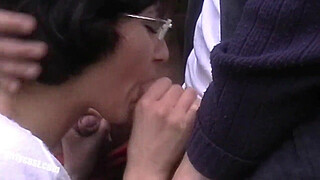 Lisa and her cuckold outdoor threesome