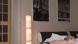 Busty Bombshell Susana Alcalá Sucks Two Cocks For Hardcore DP Action